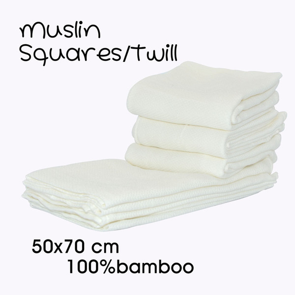 Miababy Muslin Squares Cloth 100% bamboo for baby Reusable Nappy Bibs Wipes Burp Cloth Nappy Liners Baby Feeding Wipes