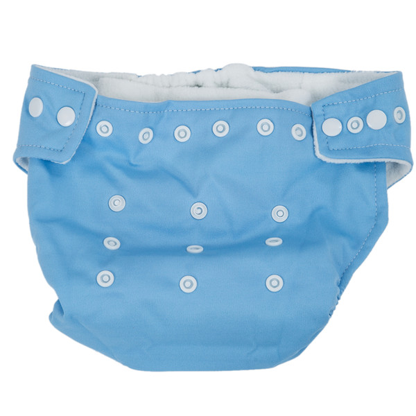 Baby reusable cloth diaper diaper over trousers pant adjustable blue