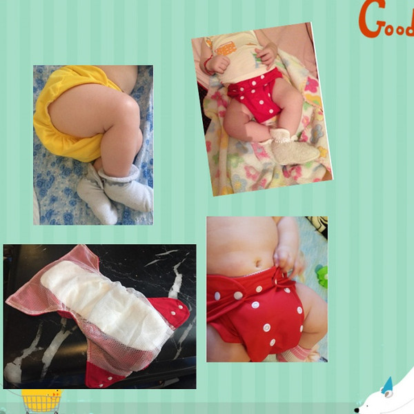 Fast Delivery 10PCS New one-size fit reusable diapers washable cloth diaper all in one diaper cover diaper nappy