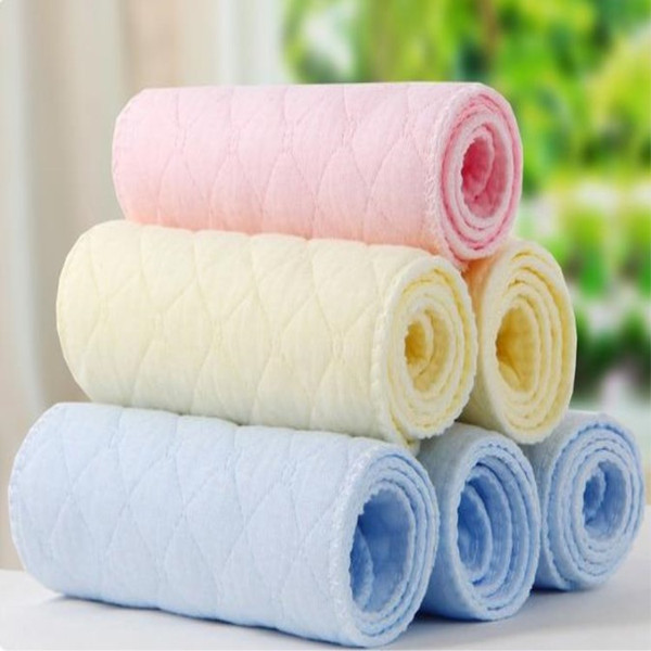 50 Pcs Good Quality Avoid Folding 3 Layers 3 Colors Ecological Cotton Repeated Washing With Diapers No Fluorescent Agent Diapers