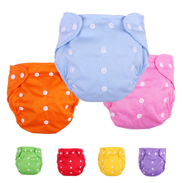 Baby Infant Waterproof Nano Cloth Diaper Cover Pockets 5Pcs Lot Washable Adjustable Newborn Nappy Changing Mesh Diaper Pants