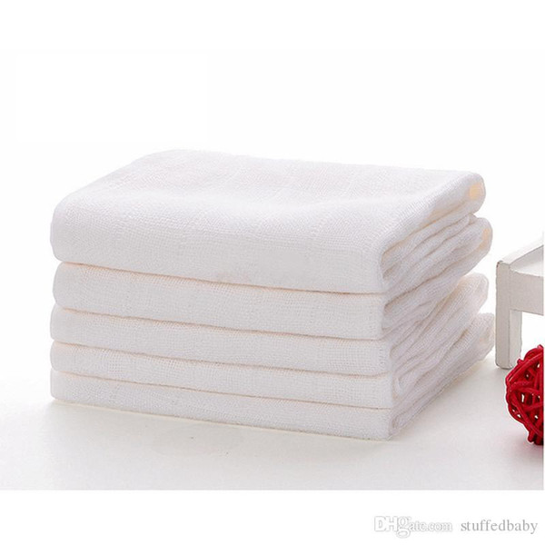 Washable Baby cloth Diaper Bamboo Fiber Reusable newbron Kids white Nappy Water Absorption Changing Pad blanket towel