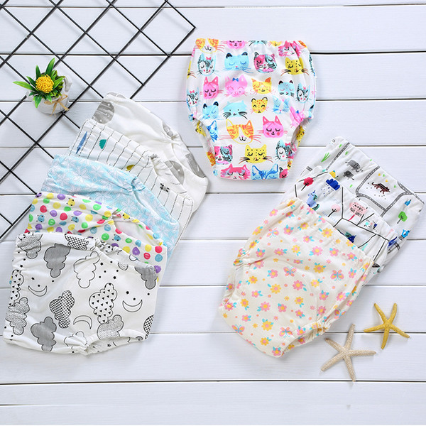 Baby Cotton Training Pants Reusable Cloth Diaper Washable Nappies Boy Girl Infants Diapers Multi Colors Wholesale