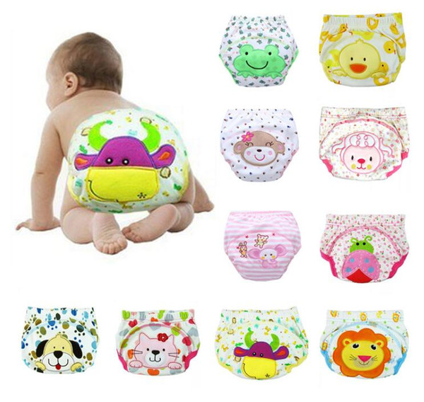 Animal Lion Frog Baby Diapers Reusable Nappies Cloth Diaper Washable Infants Toddler Baby 3 Layers Cotton Diaper Nappy
