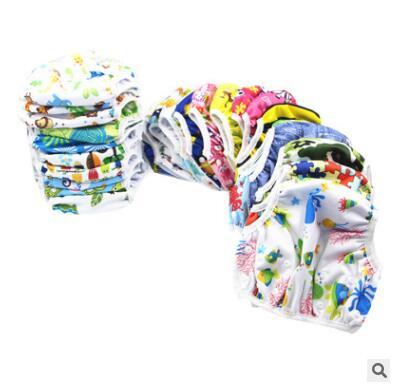 Adjustable Swim Diaper Pool Pants Animal Owl Frog Cars Pattern Swim Diaper Baby Reusable Washable Cartoon Pool Cover 0-3 Years 709