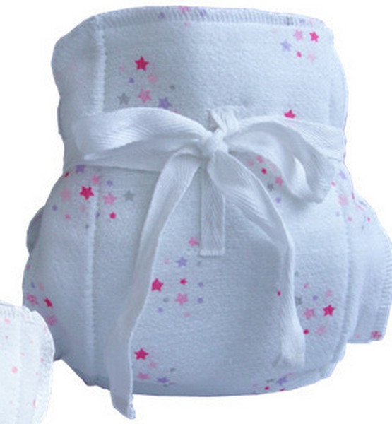 Jacquard Healthy Gauze Baby Cloth Diapers One Size Suitable 0-12 Months Washable Thicker Style White Color