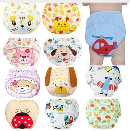 1Pcs Cute Baby Diapers Reusable Nappies Cloth Diaper Washable Infants Children Baby Cotton Training Pants Panties Nappy Changing baby towel