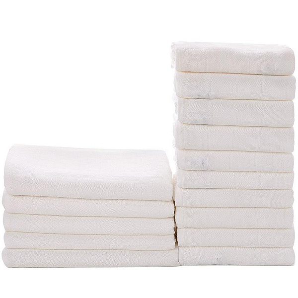 Washable Baby cloth Diaper Bamboo Fiber Reusable newbron Kids white Nappy Water Absorption 3 Sizes Changing Pad blanket towel