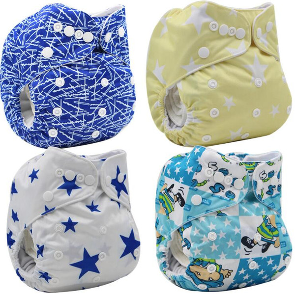 Washable Reusable cloth diapers with cartoon pattern Breathable baby gift Cloth diaper for boys and girls