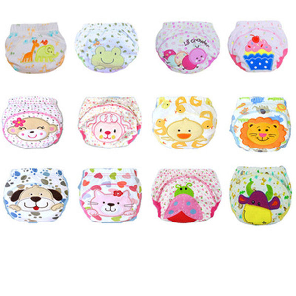 Infant Toddler Kid Baby Cotton+TPU Cloth Diaper Cover Toilet Training Pant Nappy