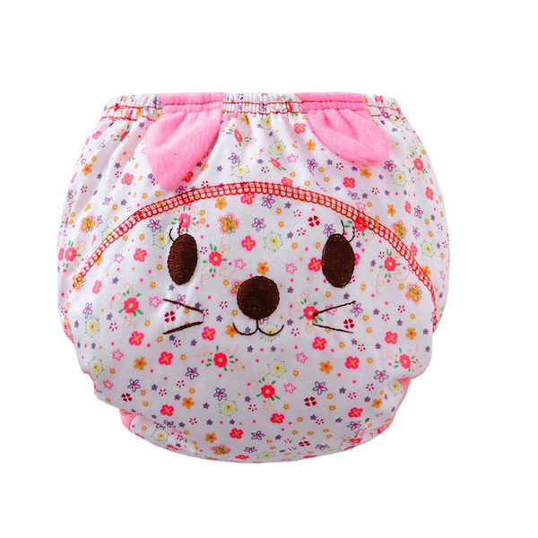 Hot selling Infant kids cartoon cotton Nappies for 6-24M Baby Ruffle cute Panties Briefs cloth Diaper Cover Pants #JD loviny