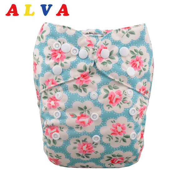 NEW 2016 One Size Fits All Washable Alva Baby Cloth Diaper with Insert H051