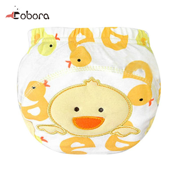 Baby Soft Coon Panties Briefs Boy Girls Cute Animal Paern Printed Diaper Cover Nappies Kids Diapers Washable 2017 Cloth Baby