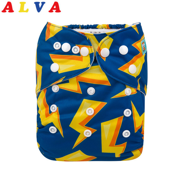 New Arrival! Alvababy Cloth Diapers Baby Reusable Modern Cloth Nappy for Unisex with 1pc Microfiber Insert