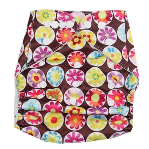 2014 new coming nughty baby Sweet Newborn Baby Reusable Washable Printed Cloth Diaper for Girls boys 5 PCS + 5 inserts FREE SHIPPING A2