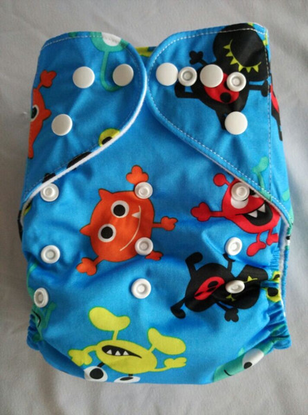 2016 New Printed Diapers Print Baby Nappies Prints Modern Kid Cloth Diapers With Insert 23 color you can choosen