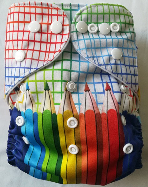 New Print color baby cloth diapers with insert Reusable Diapers For Baby china factory