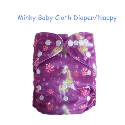 Hot Sales Printed Colorful PUL Waterproof Minky Baby Diaper 30 PCS Cover With 30 PCS Insert 3 Layer For your sweet babies+ GIFT