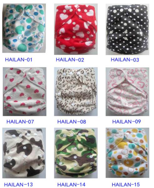 Free Shipping Baby Cloth Diapers Reusable Minky Cloth Nappies Diapers 9pcs + 9pcs Microfiber Insert+ gift