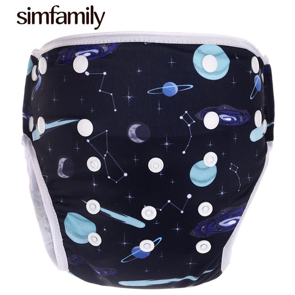 [simfamily]New Design Cloth Baby Swim Diaper PUL Waterproof Baby Washable Diapers Reusable Pocket Cloth Nappies Suit 3-15kgs