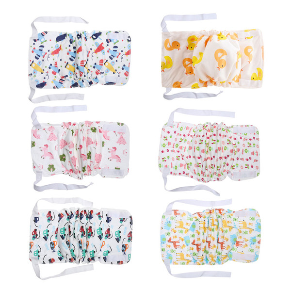 Cute Cartoon Ribbon cloth diapers Baby Infants Children Breathable Cotton Diaper High Quality Washable Soft Baby Nappies