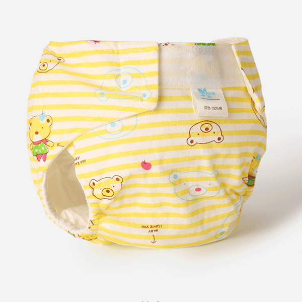 Washable Baby Cloth Diaper Cover Waterproof Cartoon Bebe Nappies Baby Diapers Reusable Cloth Nappy Suit 0-18Months