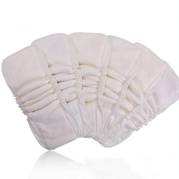 Sunny ju 5 Layers 10 PCS /lot Bamboo Cotton cloth diapers Inserts Nappy changing mat Baby Diapers Reusable diaper changing pad