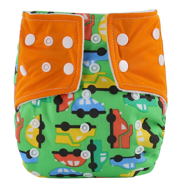 Baby Infant Printed Cloth Diapers Reusable Nappy reusable diapers washable diaperSnap Nappy baby training pants reusable diapers