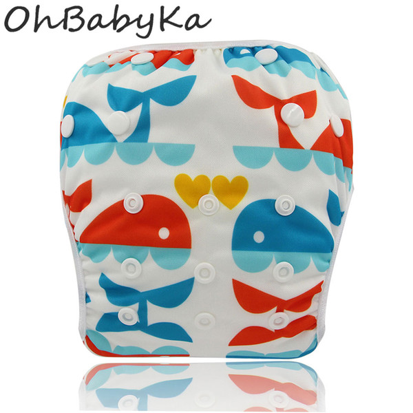 Swimwear for Boys&Girls Reusable Board Short Trunks Baby Swim Diaper Cloth Diapers Character Baby Nappies Unisex Training Pant