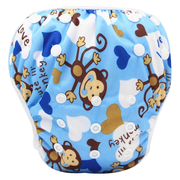 2018 Baby Infant Swim Diaper Nappies Reusable Cloth Diapers Pool Pant Adjustable Swimming Diaper Cover for Babies couche lavable