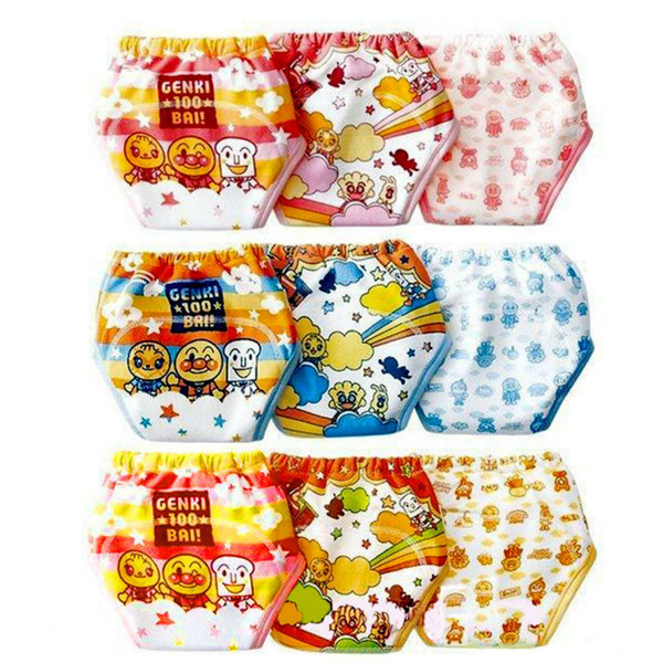 9pcs/lot New Baby Training Pants 3 layers Boy Underwears Girl Cloth Diapers Toilet Learning Nappies Infant Shorts Panties #002