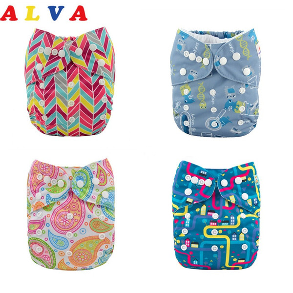 Promotion! U Pick Alvababy Baby Cloth Diaper 2017 Washable Baby Nappy Waterproof Baby Diapers Reusable Modern Cloth Nappy