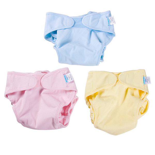 1 Pc 3 Colors Baby Diaper Bamboo Fiber Cloth Diapers Suit Baby Breathable Diapers Training Pants Containing Nappies TRX0070