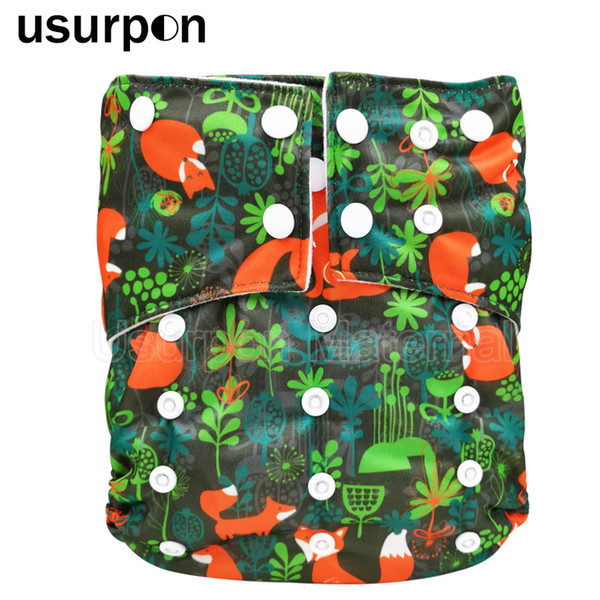 [usurpon] 1 pc Reusable baby nappies big size children diapers for old baby washable cloth diapers children diaper suit 3-7years