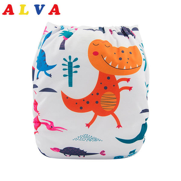 New Arrival! Alvababy Cloth Nappy Position Digital Pocket Cloth Diapers Baby Washable Baby Nappy with 1pc Microfiber Insert