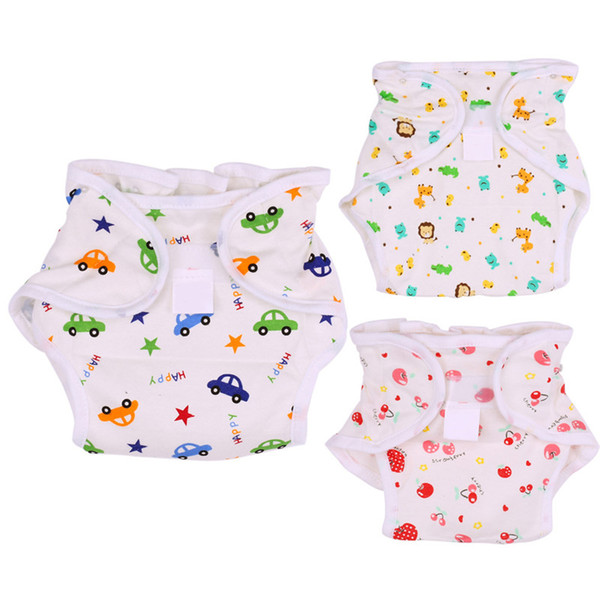 Summer Breathable Reusable Infant Nappy Cotton Cloth Diapers Baby Training Diaper Pants Baby Washable Adjustable Nappies Diapers