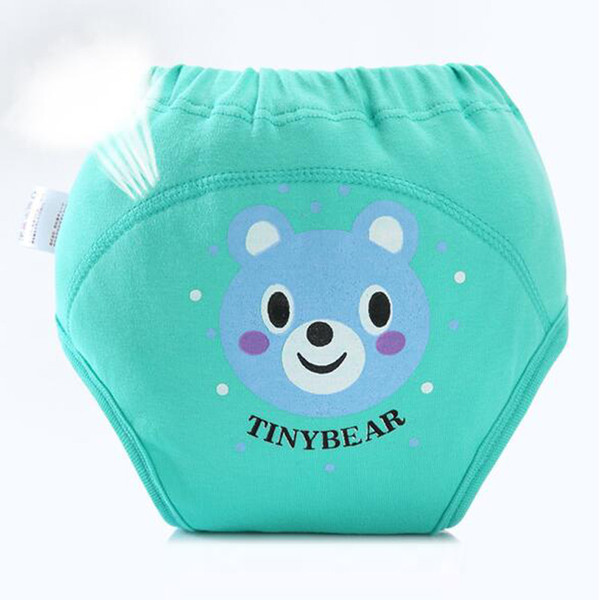 4 Pcs/Lot Cute Cartoon Baby Diapers Reusable Nappies Cloth Diaper Washable Infants Children Baby Cotton Training Pants Panties