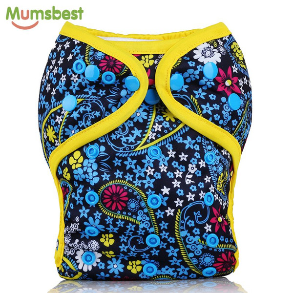 [Mumsbest] New Design Baby Cloth Diaper Cover PUL Waterproof Baby Washable Diapers Reusable Pocket Cloth Nappies 1PC