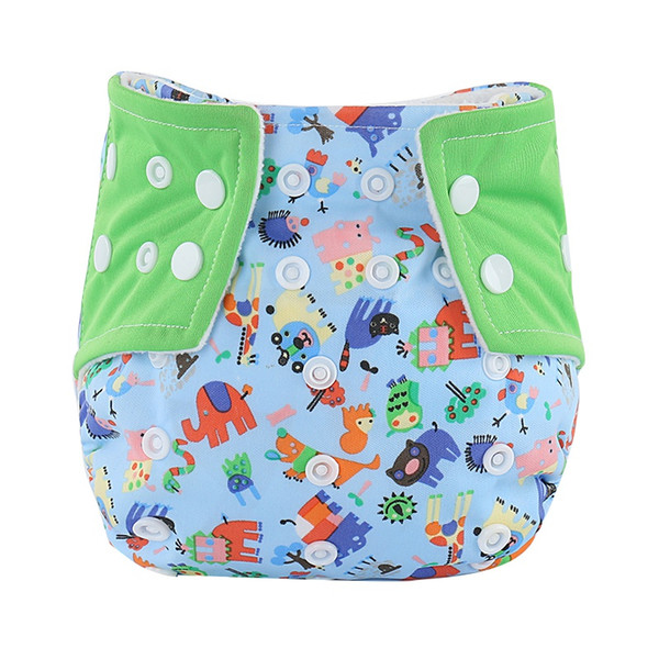 2017 Washable Baby Cloth Diaper Cover Waterproof Cartoon Owl Baby Diapers Reusable Cloth Nappy