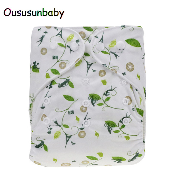 Abdl Couche Lavable Oususuby 1pc Brand Baby Cloth Diaper Cover Fitted Washable Nappy Animal Print Reusable Diapers For Care