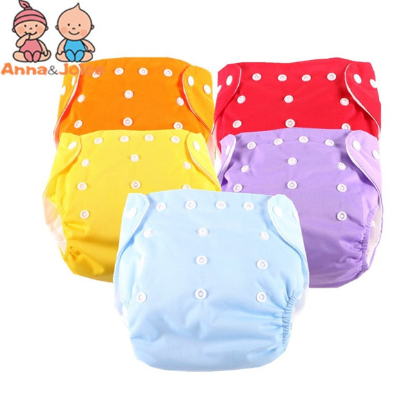 Hot Sale 15pcs/lot One Size 7 Colors For Choose Reusable Washable Baby Cloth Nappies Nappy Diapers 5 Diaper+10 Inserts