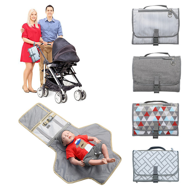 Waterproof changing pad baby changing mat sheet portable diaper pad travel table Station Kit Diaper Clutch