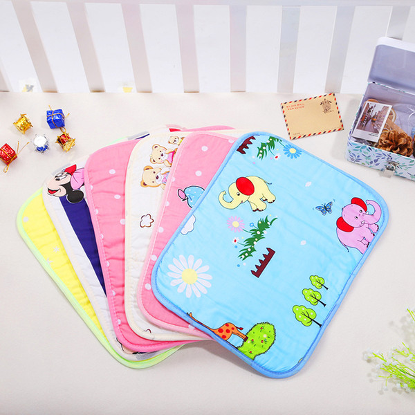 Newborn baby changing mat cotton cartoon changing mat waterproof breathable washable changing mat-size Baby Nappy Pad