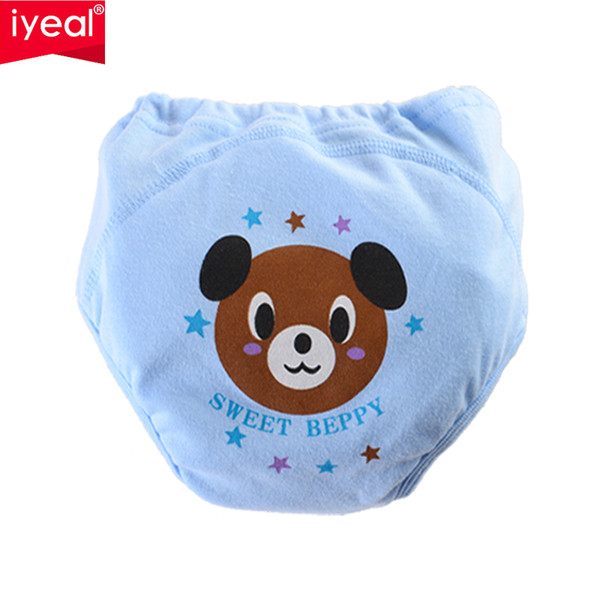 IYEAL Reusable Nappies Training Pants 4 layers Baby Shorts Underwear Waterproof Cotton Potty Infant Urinate Pants 4