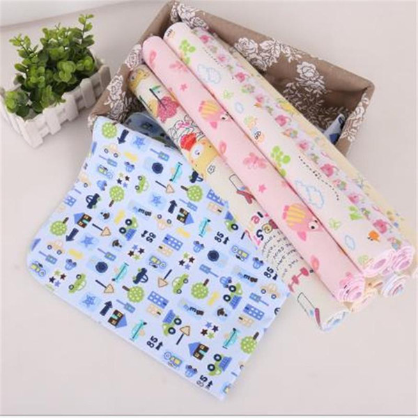 Retail a piece Baby's three-ply flannel urine block baby's bamboo fiber double side ureter pad pure cotton 50*70cm gnd03