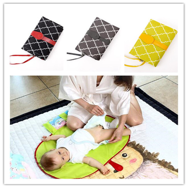 Kid Changing Diaper Pad Waterproof Changing Mat Sheet Baby Cushion Portable Changing Pad Nappy Bath Mats Foldable Infant Handbags Tote WY34Q