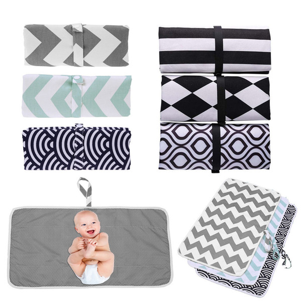 Baby Portable Washable Compact Travel Nappy Diaper Changing Mat Waterproof Baby Floor Mat Change Play Mat Baby Care diapers