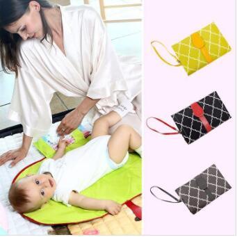 Baby Changing Diaper Pad Waterproof Changing Mat Sheet Baby Cushion Portable Changing Pad Nappy Bath Mats Foldable Infant Handbags Tote WY34