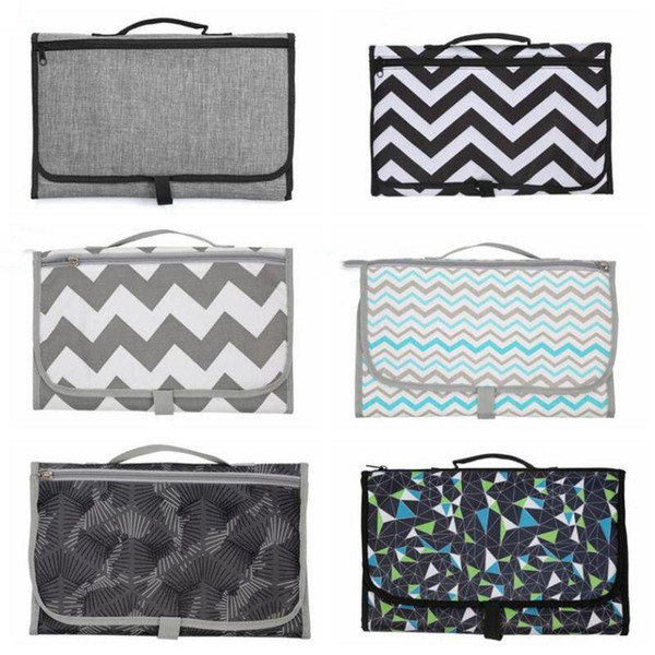 Diaper Changing Mats Pads Travel Station Clutch Handbags Foldable Mummy Bag Foldable Nappy Diapers Changing Mat Baby Stroller Hangs AZYQ5812