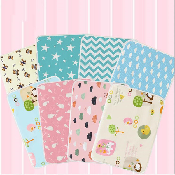 Baby Diaper Urine Changing Mat Nappy Change Floor Play Pad Portable Cotton Foldable Waterproof Baby Care Front Soft Travel Baby Care B5807